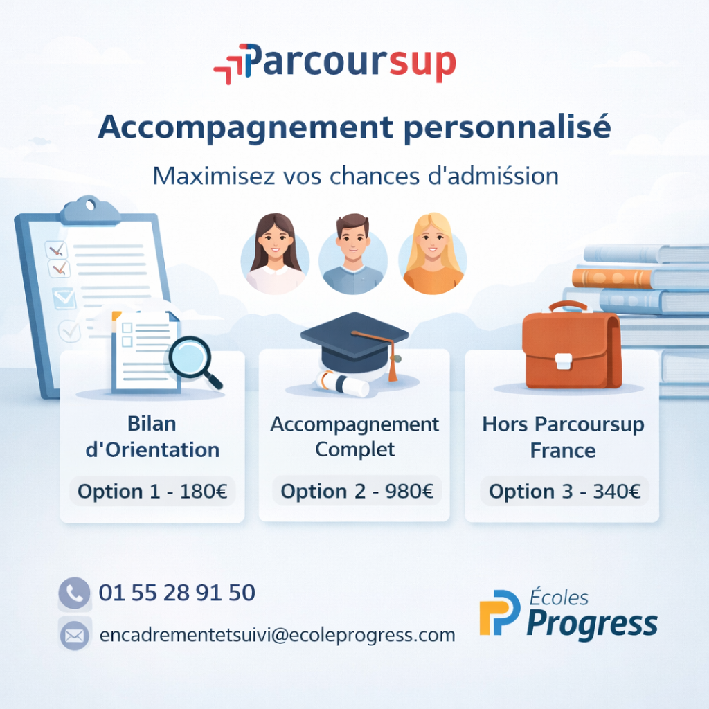 Accompagnement Parcoursup : maximisez vos chances d’admission avec les Écoles Progress